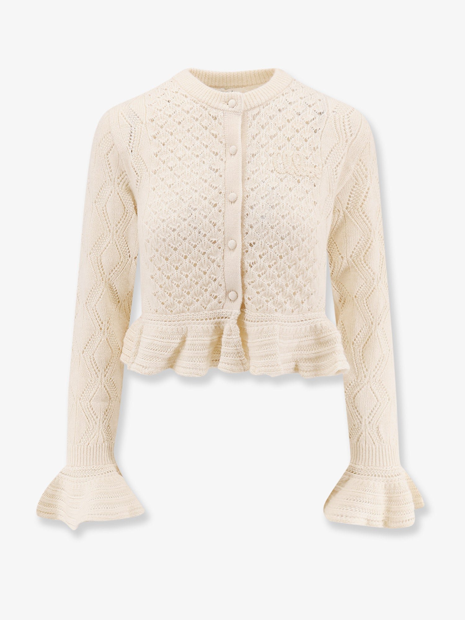 Cardigan with rouches