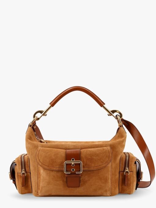 Camera bag suede shoulder bag