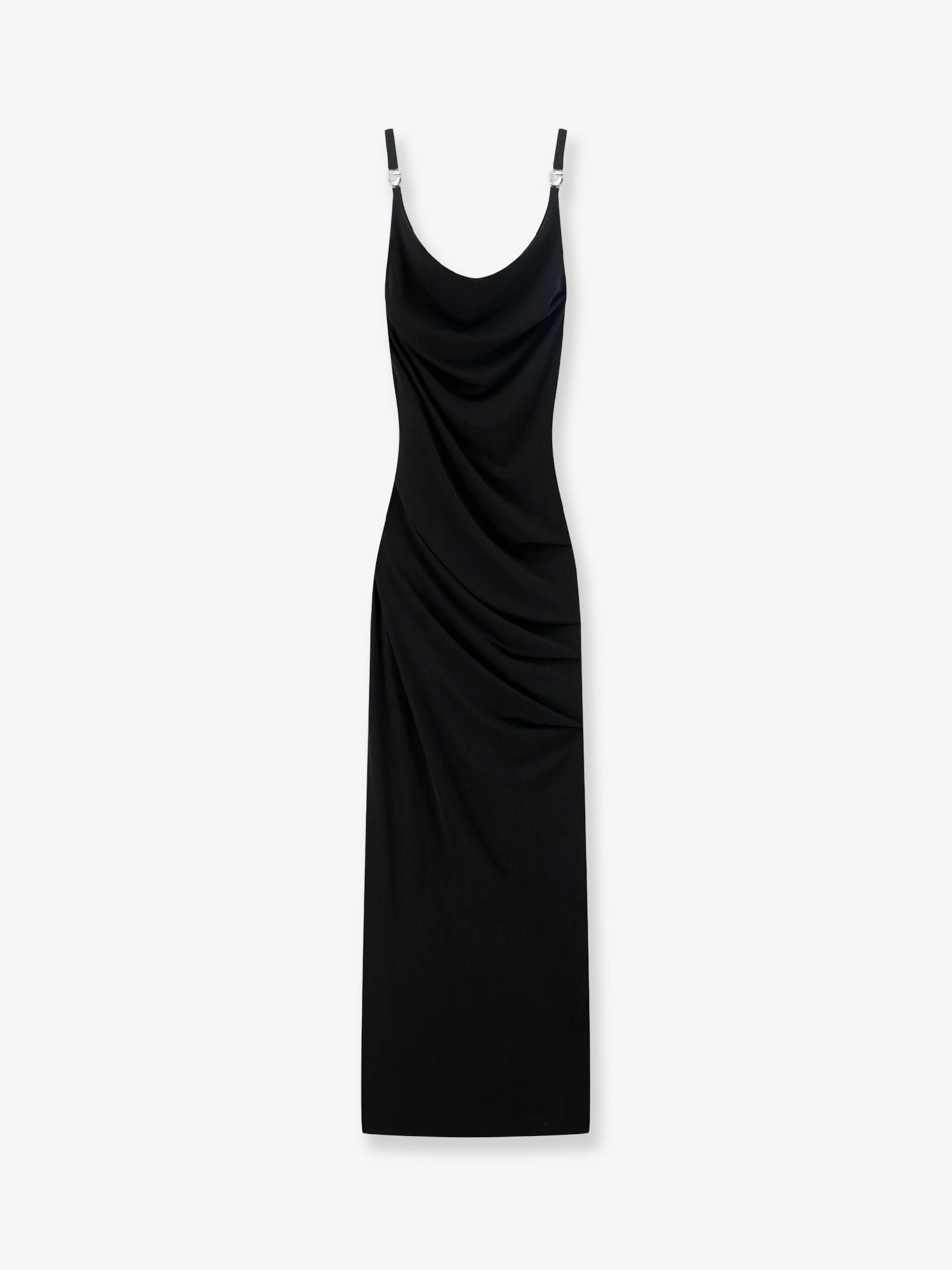 Stretch fabric long dress