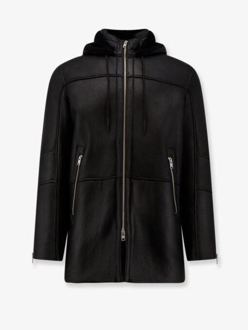 Long leather jacket