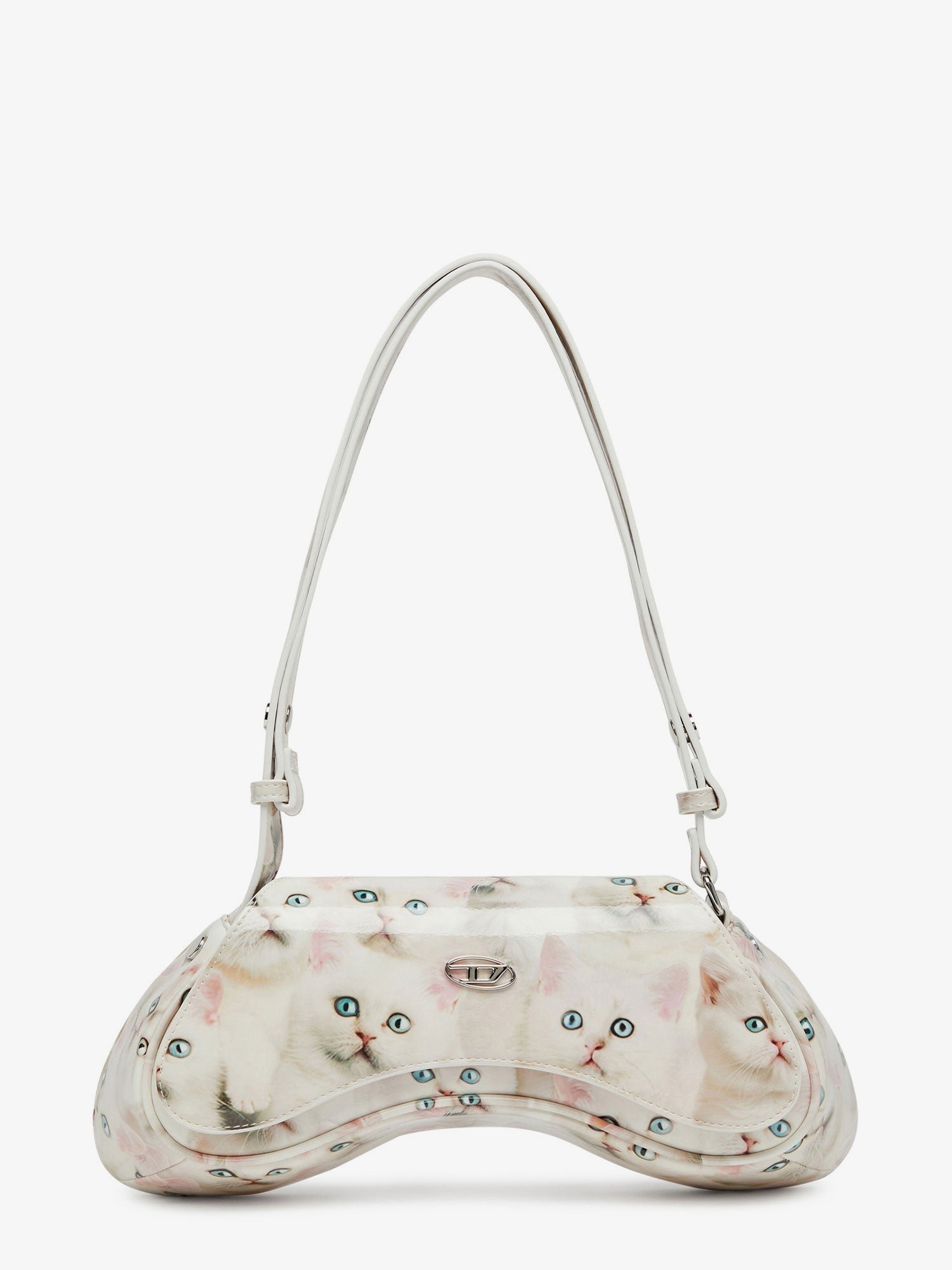 Play Crossbody patent fabric shoulder bag