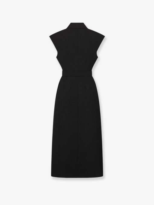 Virgin wool and silk midi dress - Image 2