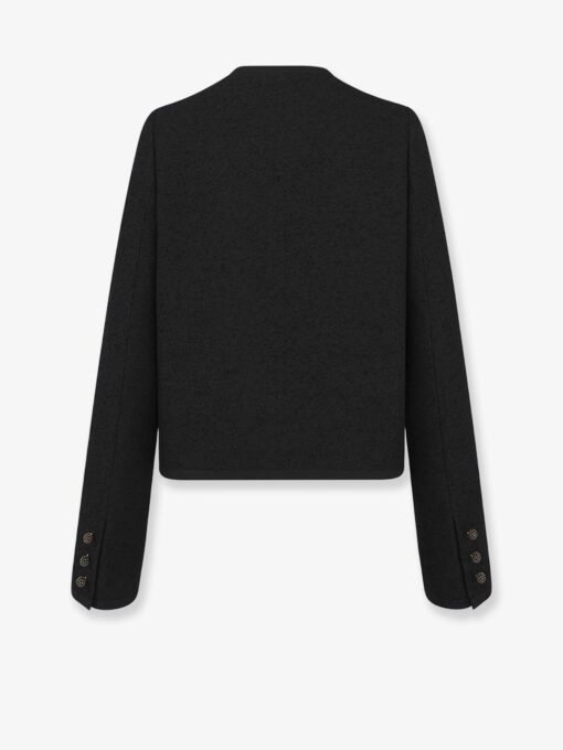 Bouclé cotton and virgin wool blazer