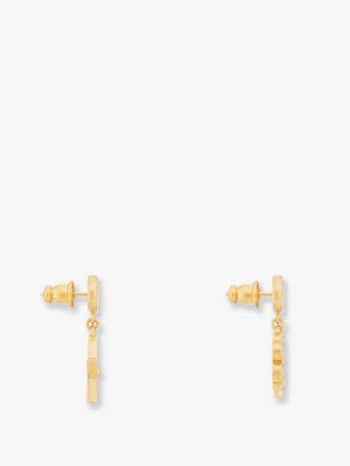 Dior Destiny metal and mother of pearl earrings - Image 2