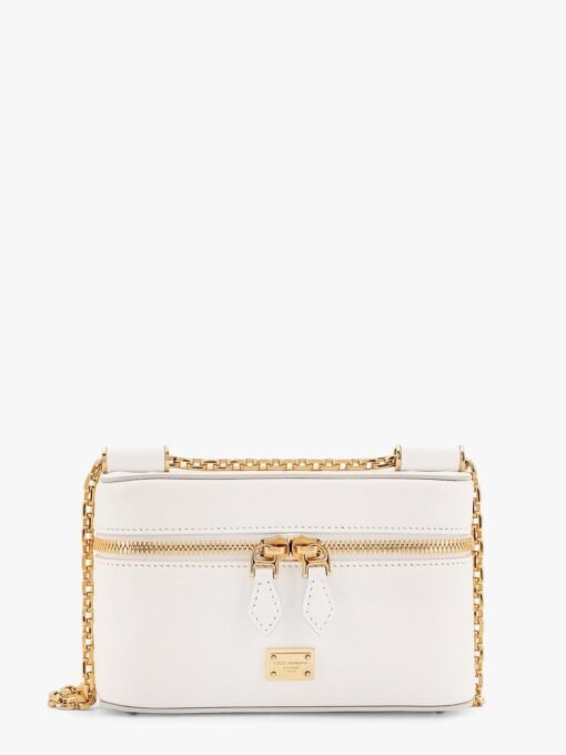 Sicily leather shoulder bag with metal logo tag