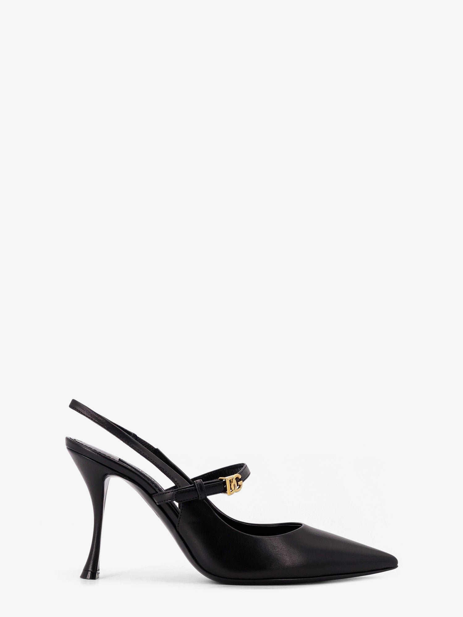 Leather slingback pumps