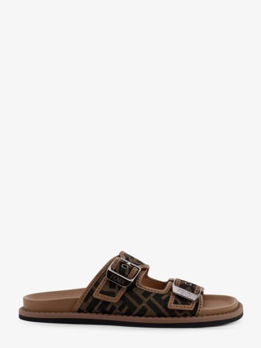 Feel jacquard FF fabric sandals