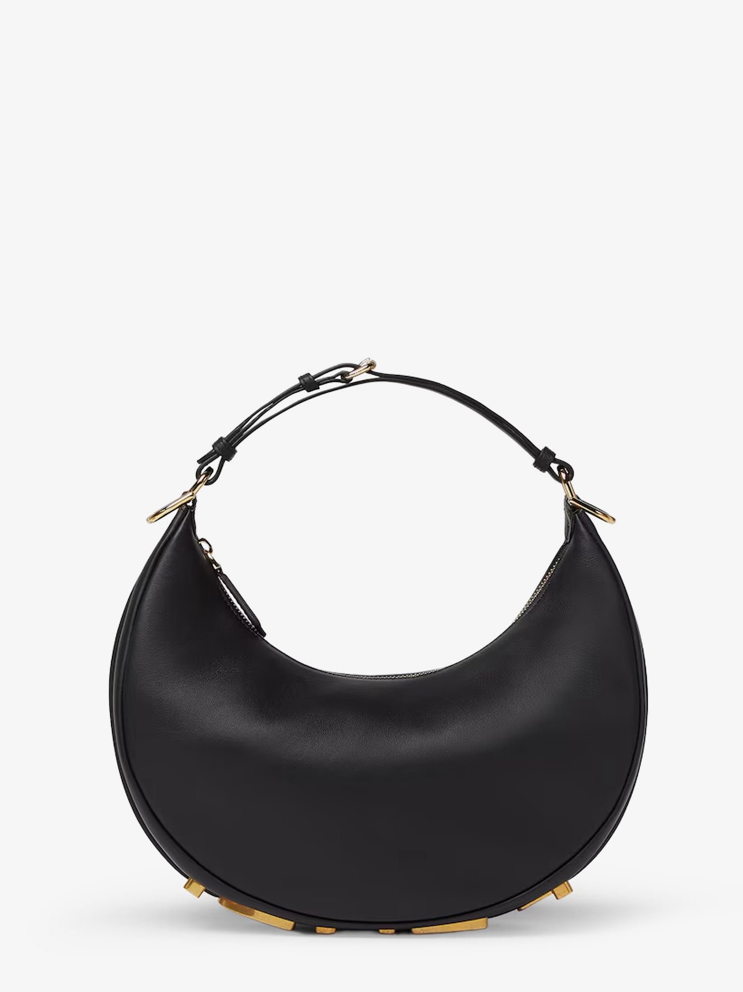 Fendigraphy Small leather hobo bag