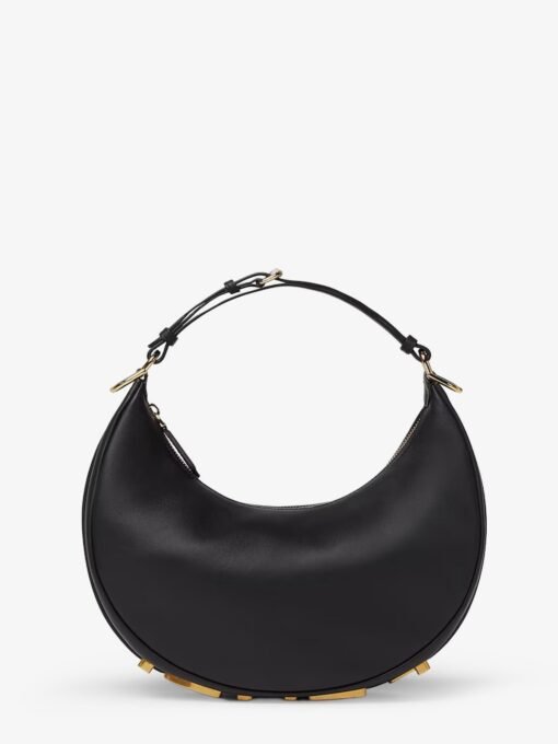Fendigraphy Small leather hobo bag