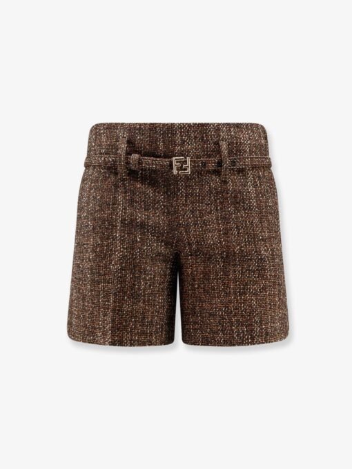 Alpaca and wool shorts