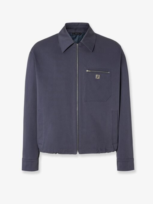 Cotton jacket with FF detail