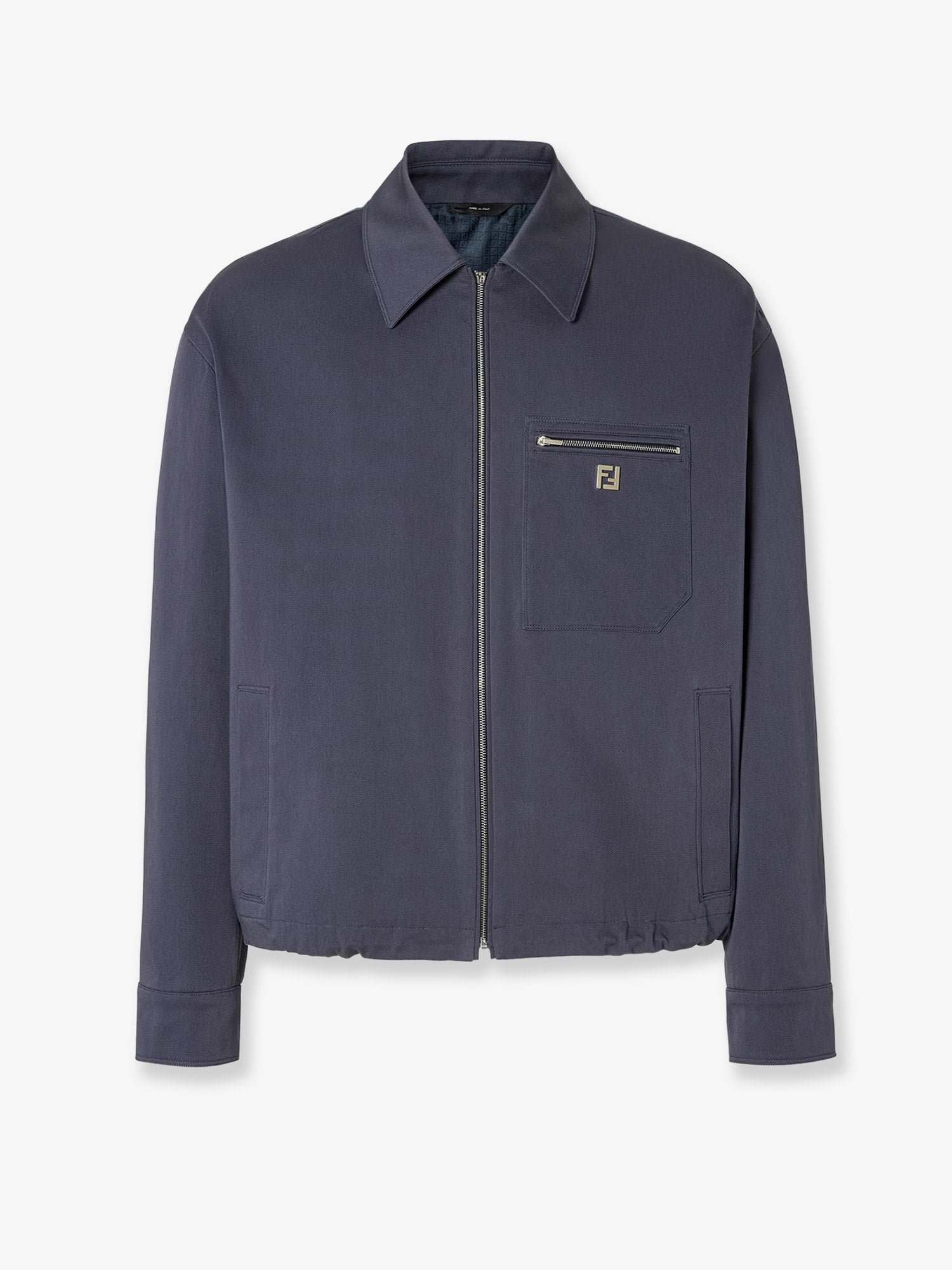 Cotton jacket with FF detail