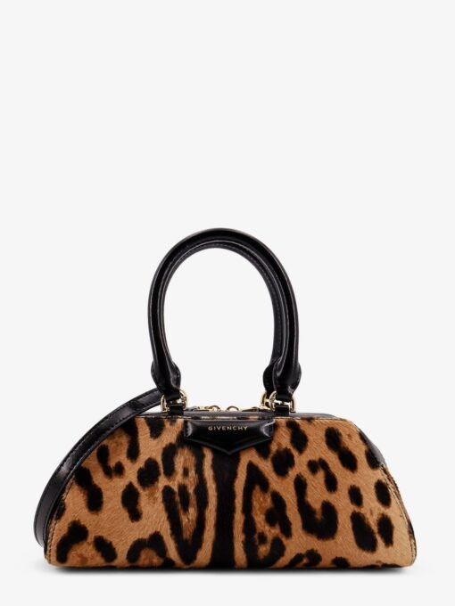 Antigona East West Mini pony skin shoulder bag with animal print