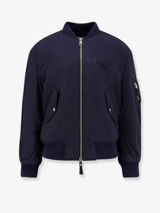 Cotton blend bomber jacket