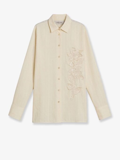 Cotton shirt with sequins