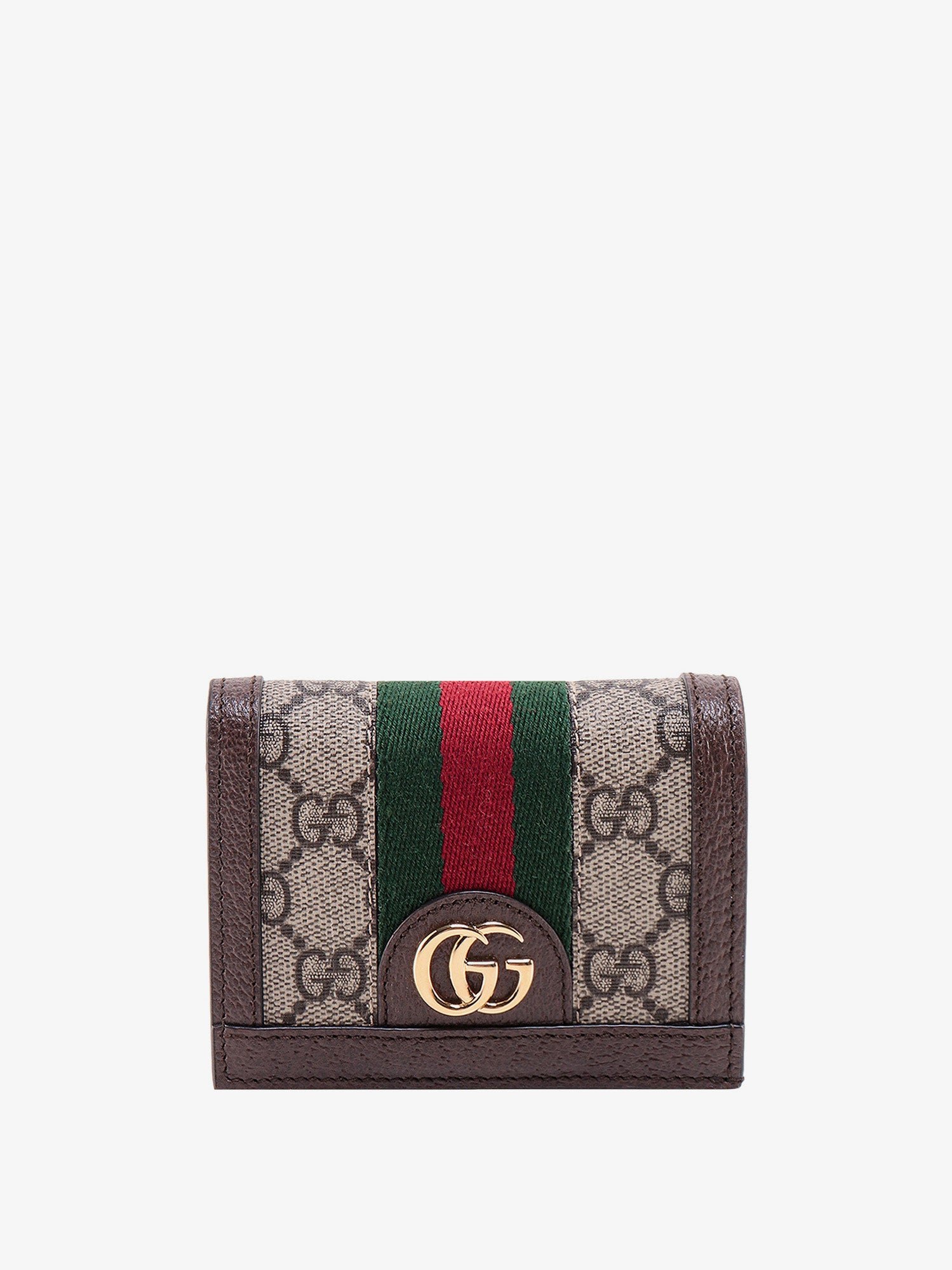 Supreme GG fabric and leather wallet