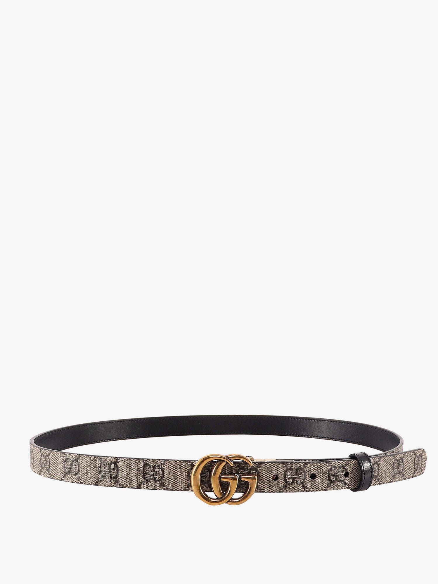 Reversible Supreme GG fabric and leather belt