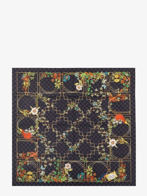 Silk twill foulard