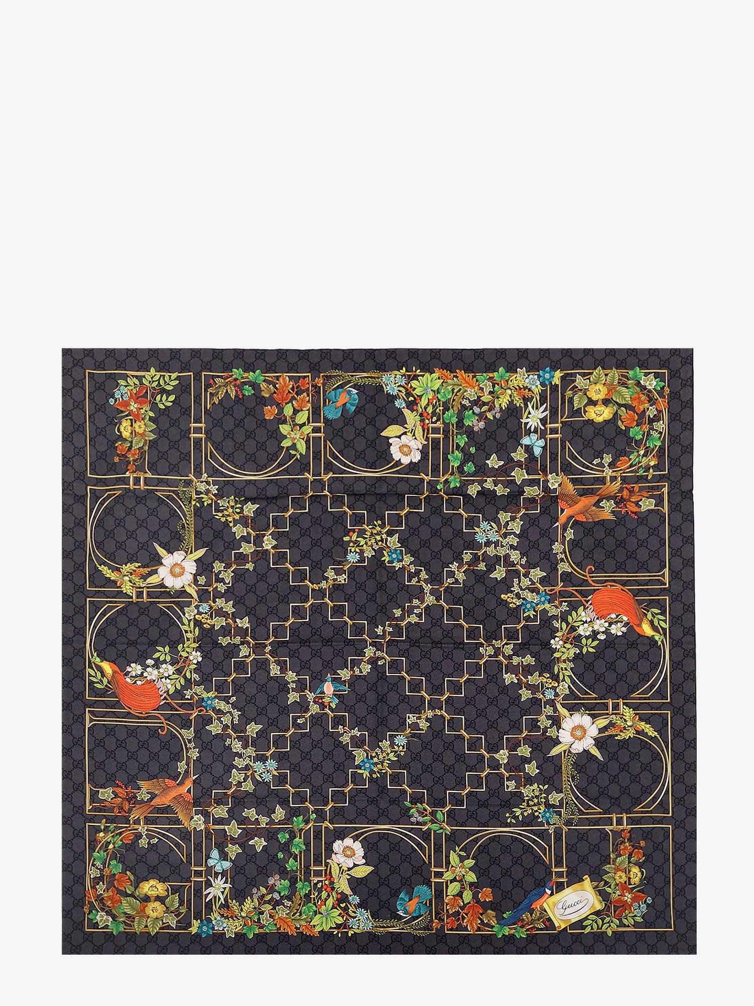 Silk twill foulard