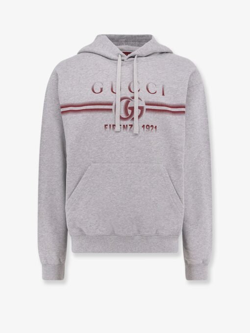 Cotton jersey hooded sweatshirt