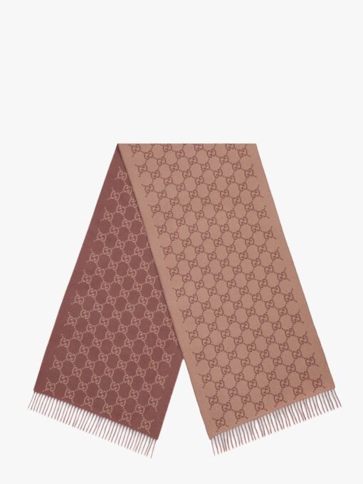 GG cashmere scarf with lurex effect