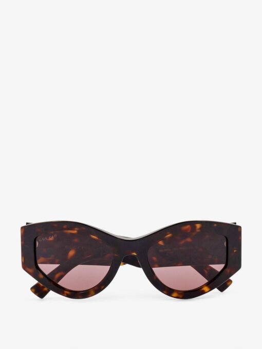 Oval acetate sunglasses