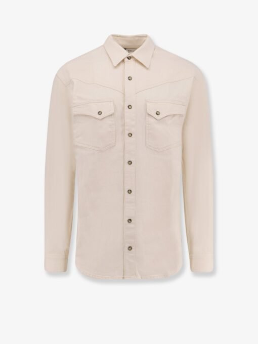 White denim shirt