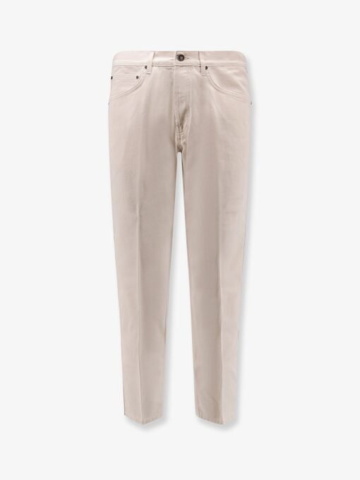 White denim trousers