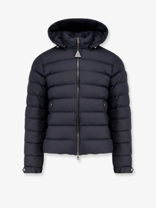 Arneb down jacket with ton-sur-ton logo patch