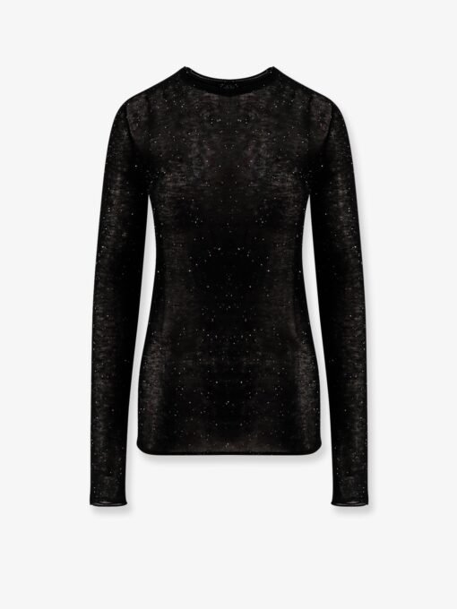 Pico wool top with rhinestones