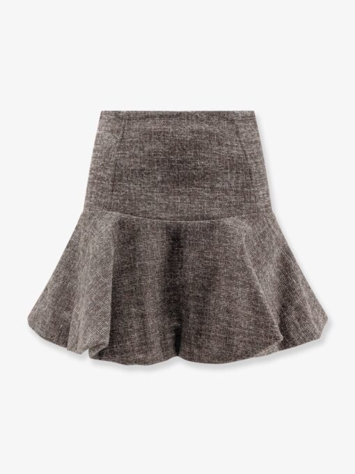 Hot Dogs tweed flannel mini skirt