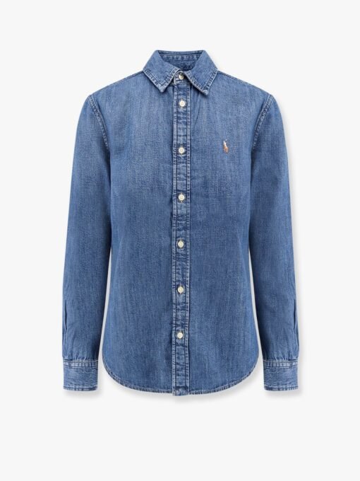Denim slim fit shirt