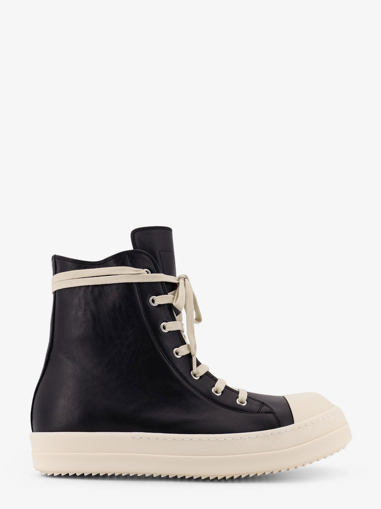 Leather high-top sneakers