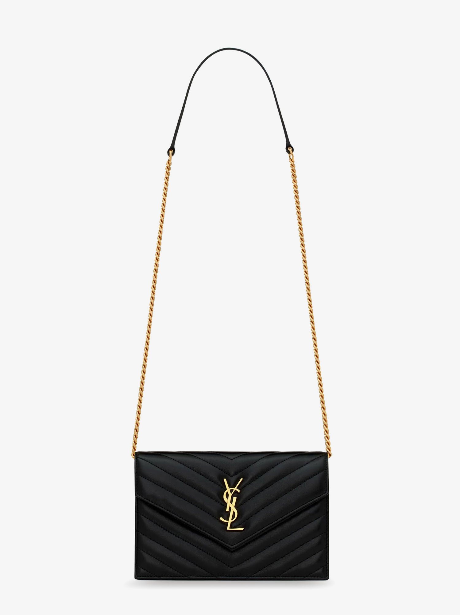 Envelope matelassé lather shoulder bag