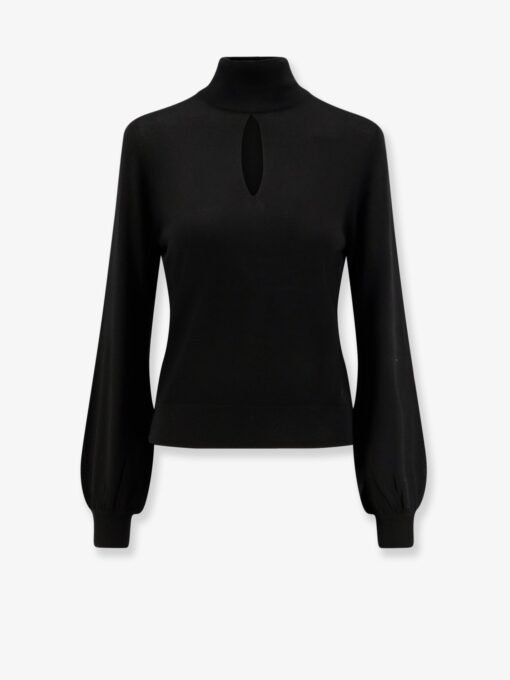 Virgin wool turtleneck sweater
