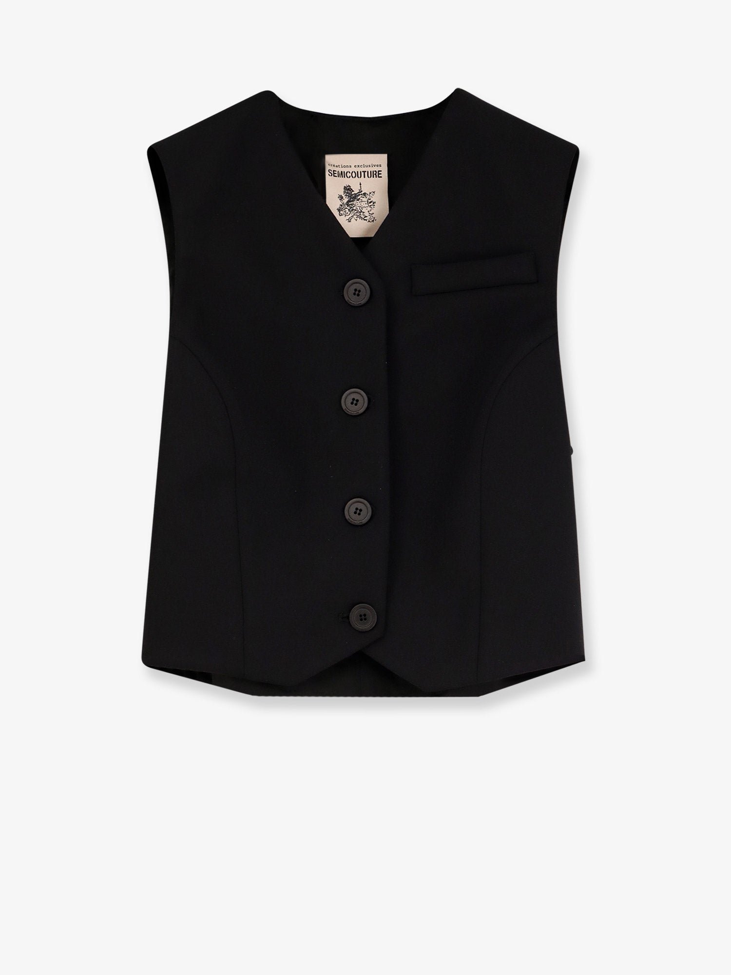 Wool blend vest