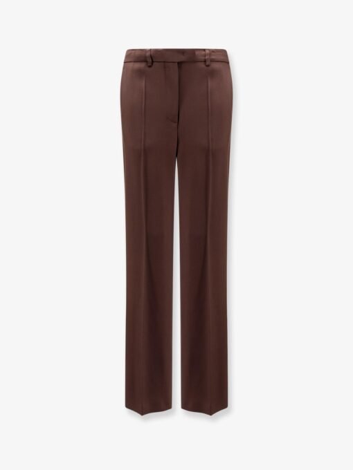 Viscose and virgin wool trousers