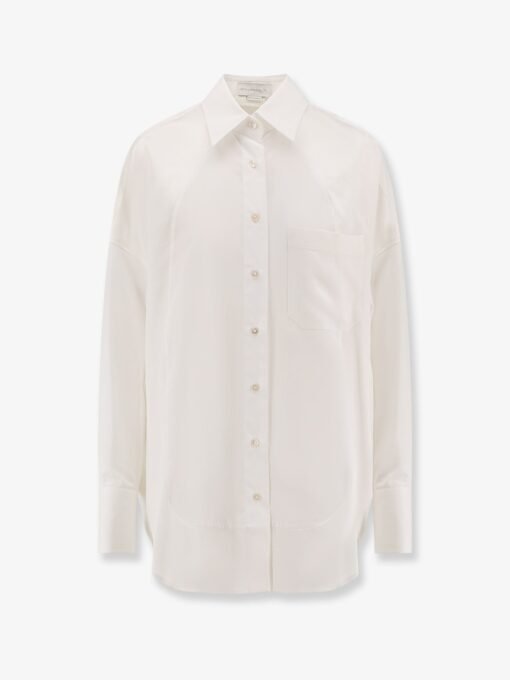 Oversize satin shirt