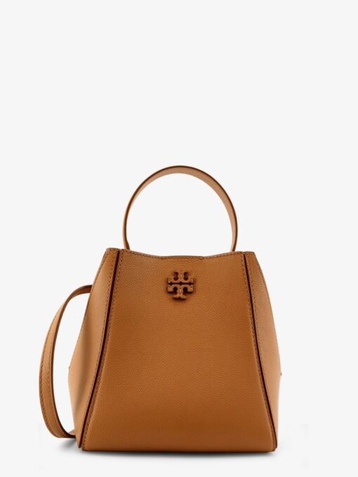 Leather bucket bag
