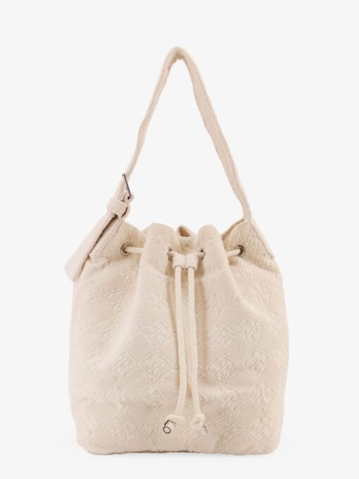 T Monogram Terry canvas bucket bag