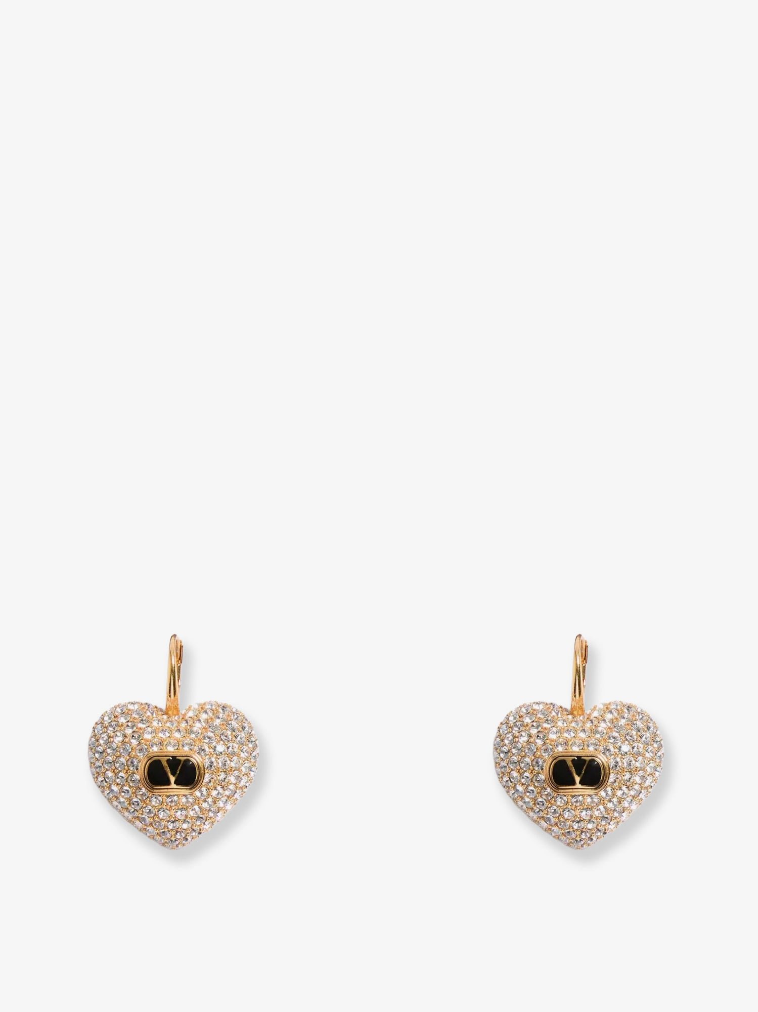 Coeur Royal metal and rhinestones earrings