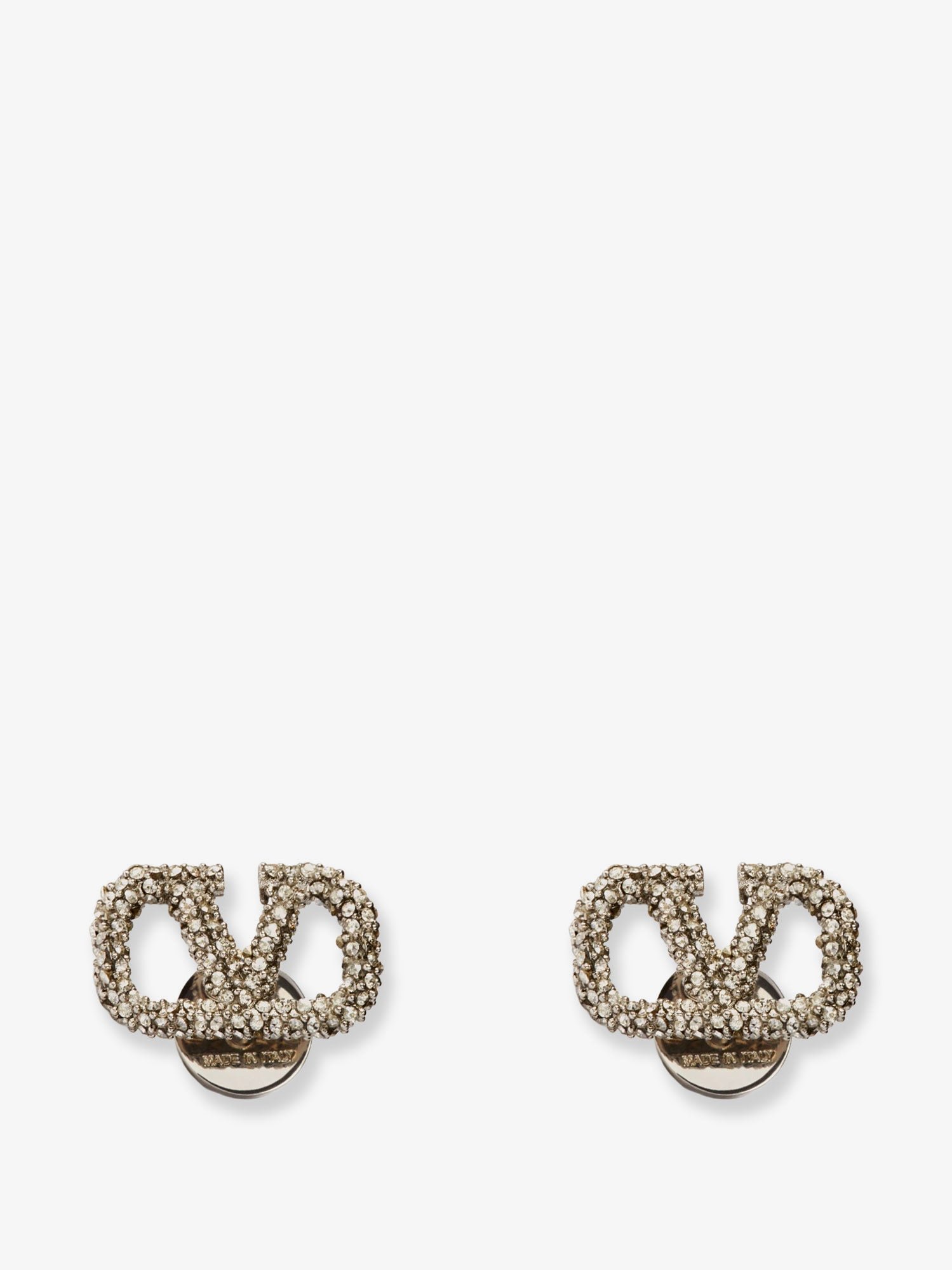Vlogo Signature earrings with rhinestones