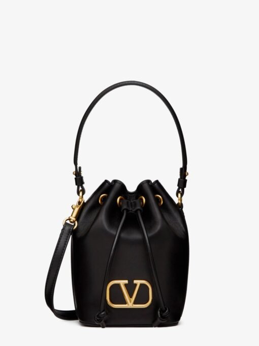 Vlogo leather bucket bag