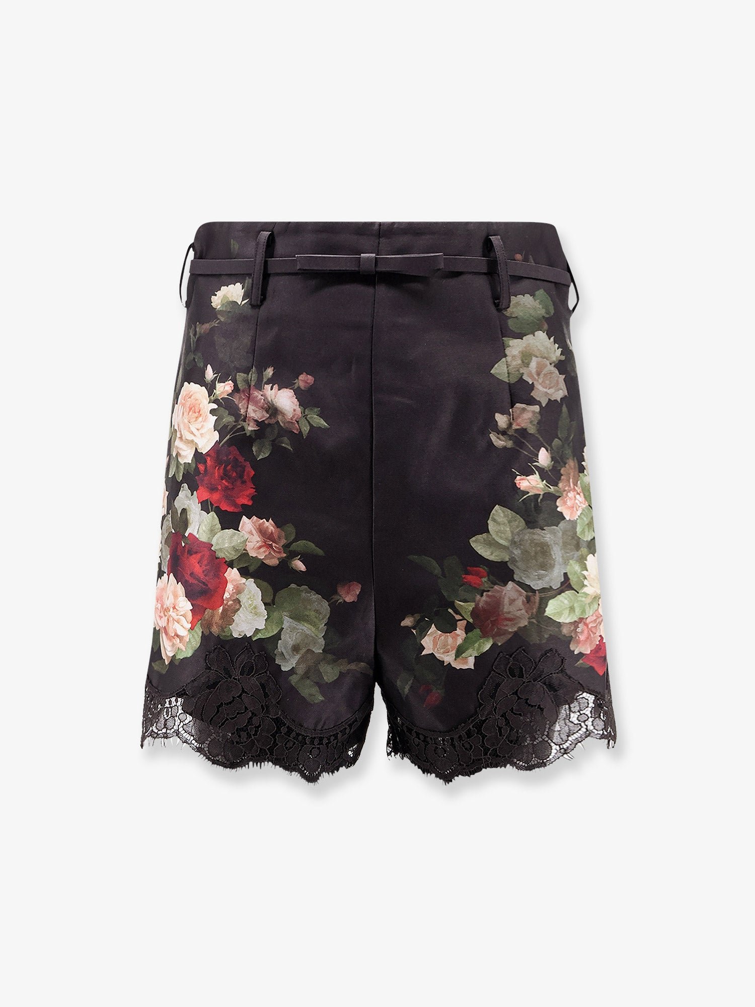 Hypnotic Lace Trim silk and cotton short