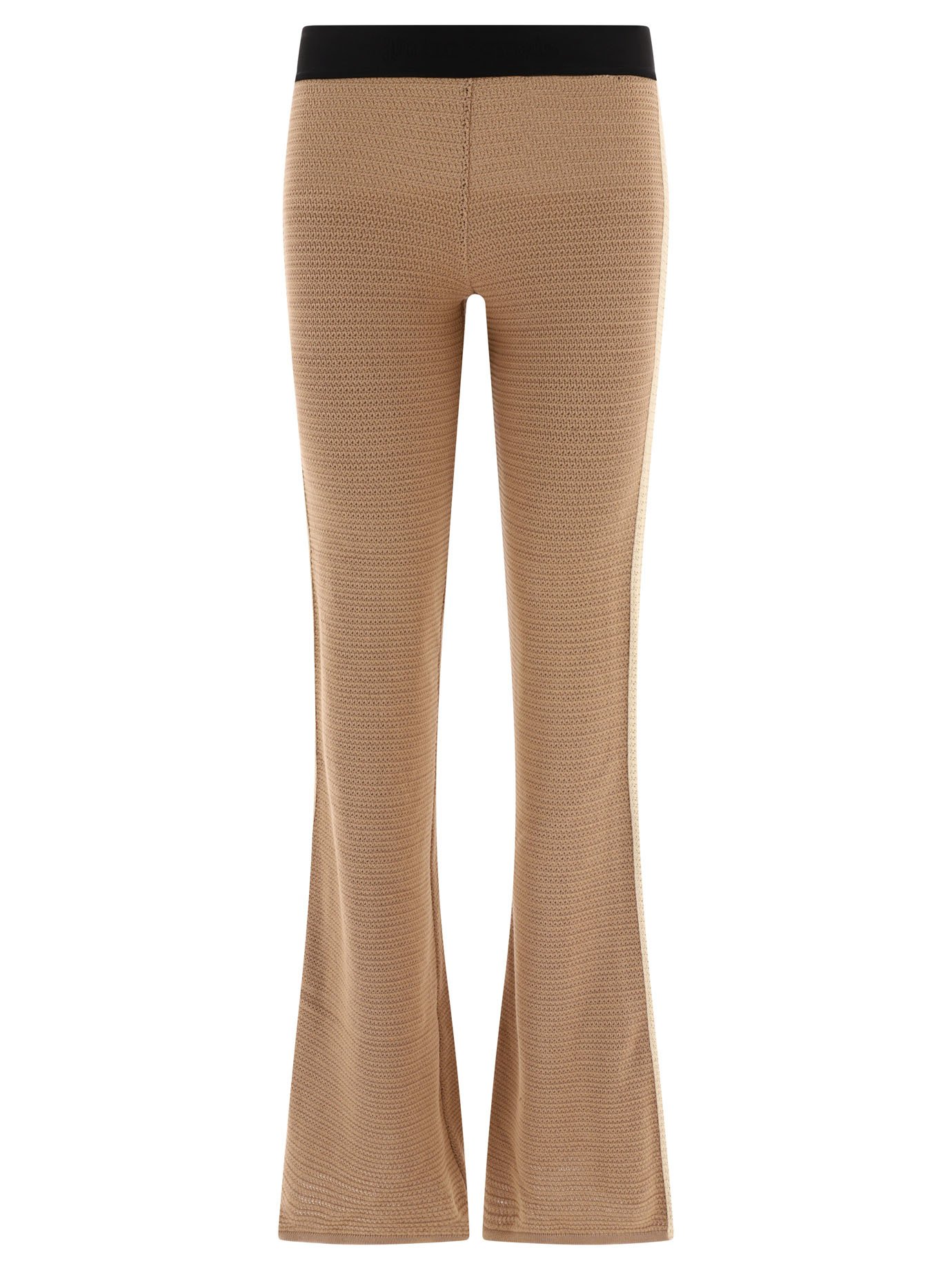 "Logo Tape" knitted trousers