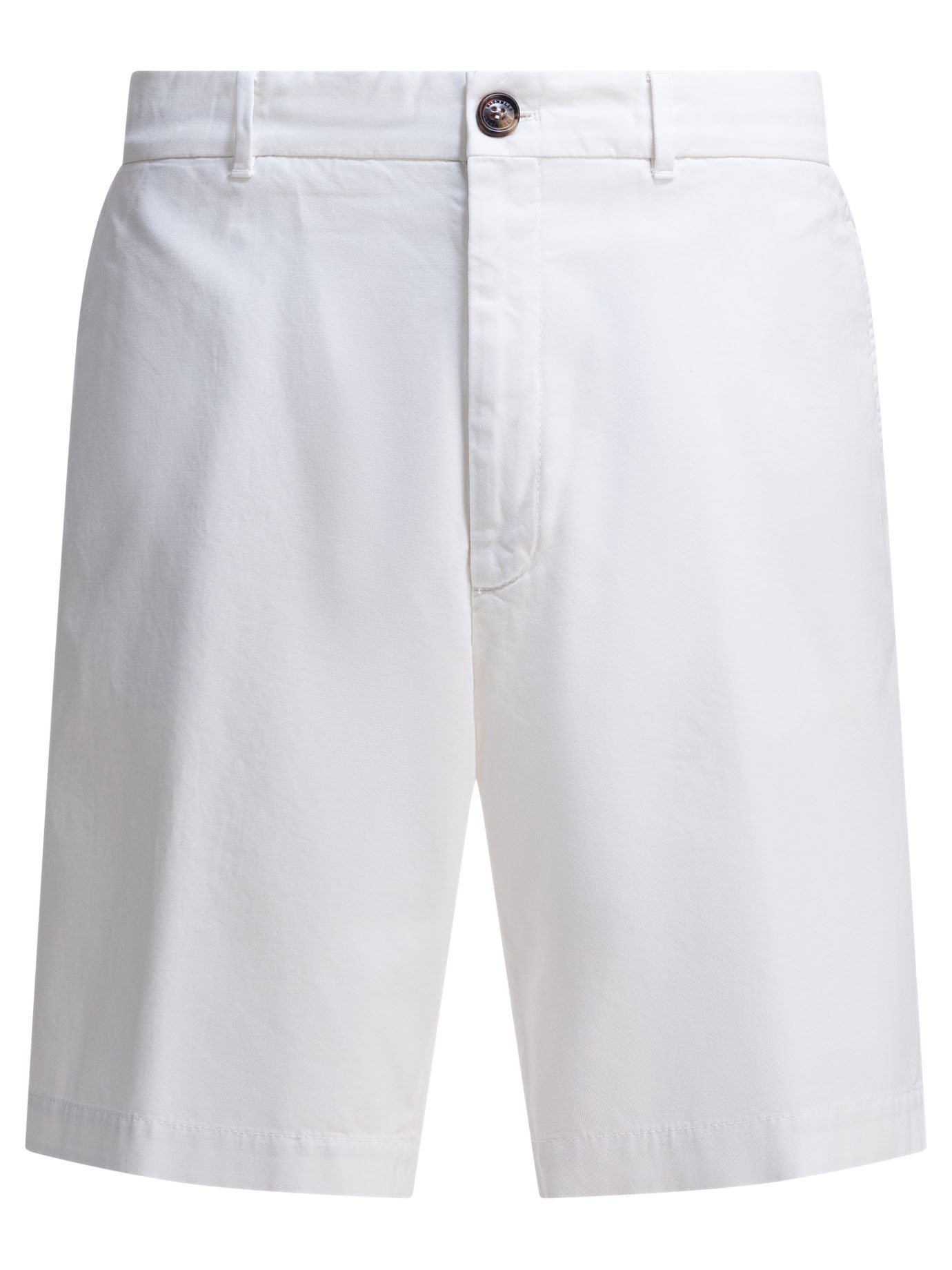 Cotton gabardine bermuda shorts