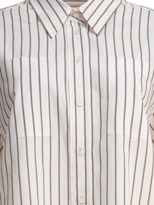 Cotton twill shirt with Shiny Cuffs - Image 3