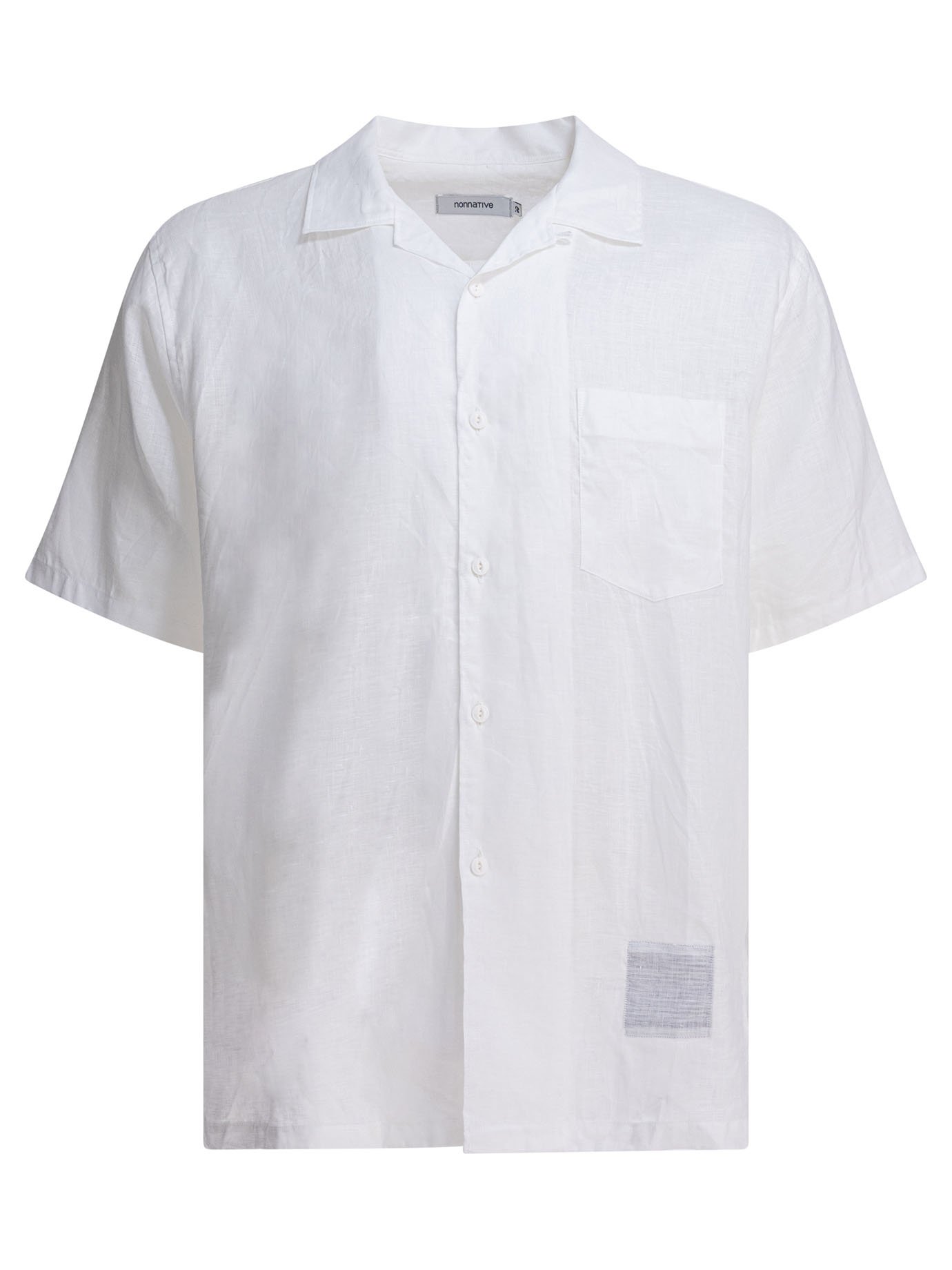 "Voyager" oxford linen shirt
