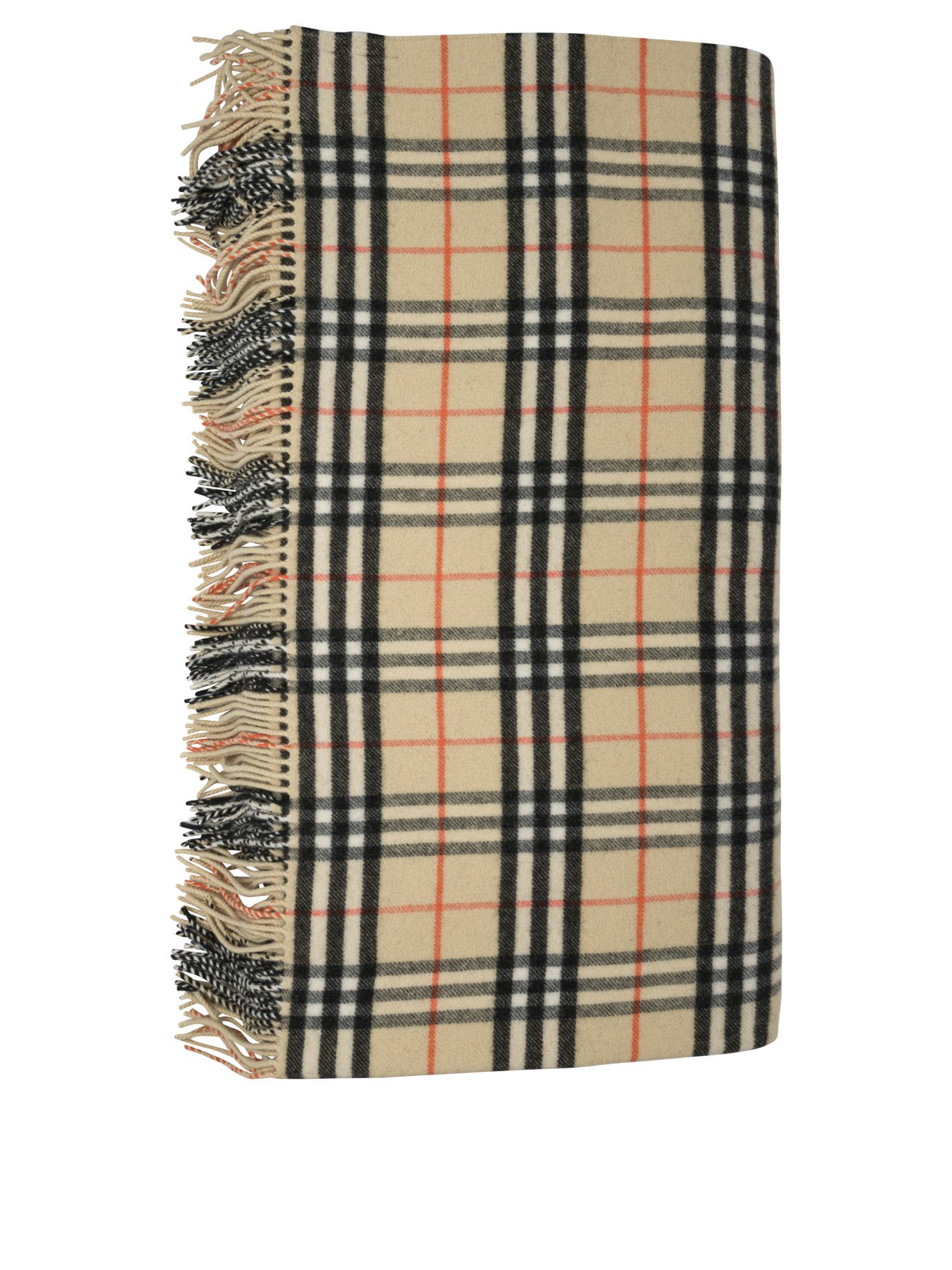 Wool and cashmere blanket Check