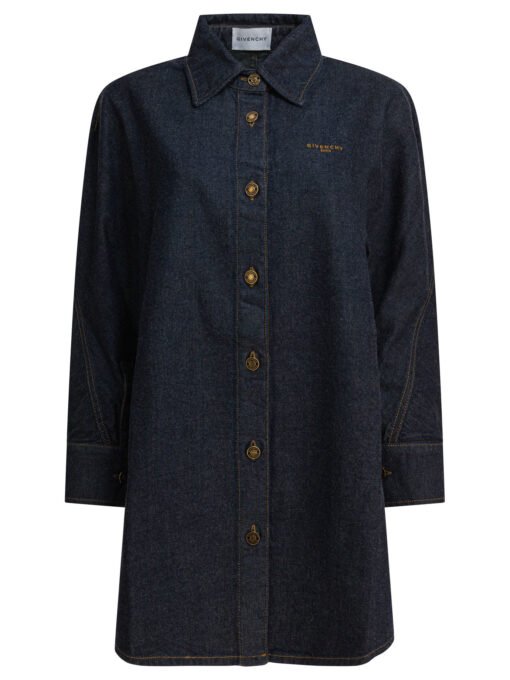 Denim shirt with embroidery GIVENCHY
